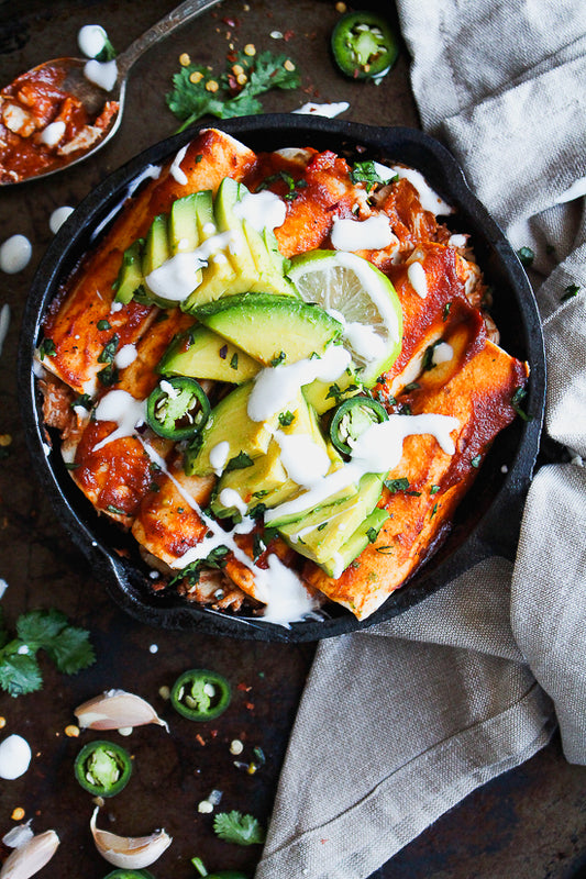 Smoky Chipotle Chicken Enchiladas