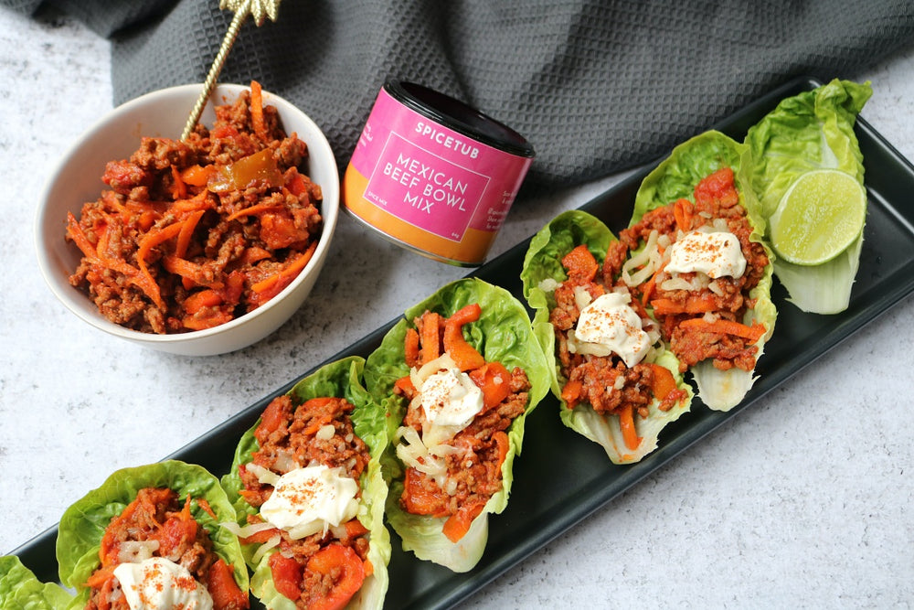 Mexican Beef Lettuce Cups