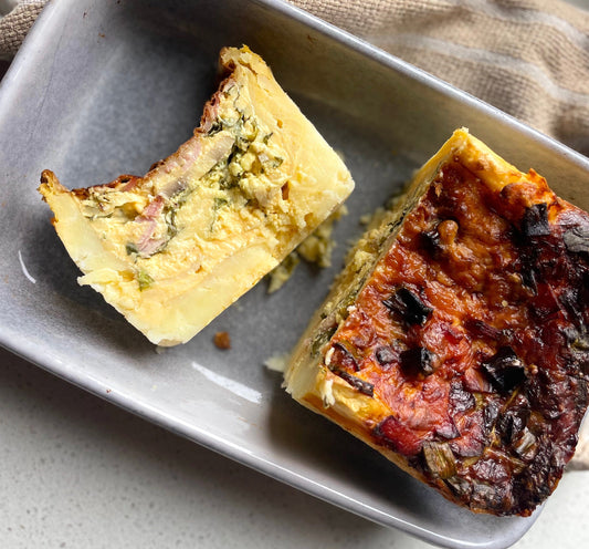 Potato Crust Quiche (No pastry needed)