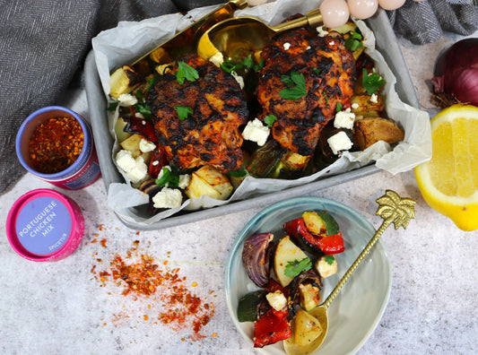 Portuguese Chicken Tray Bake