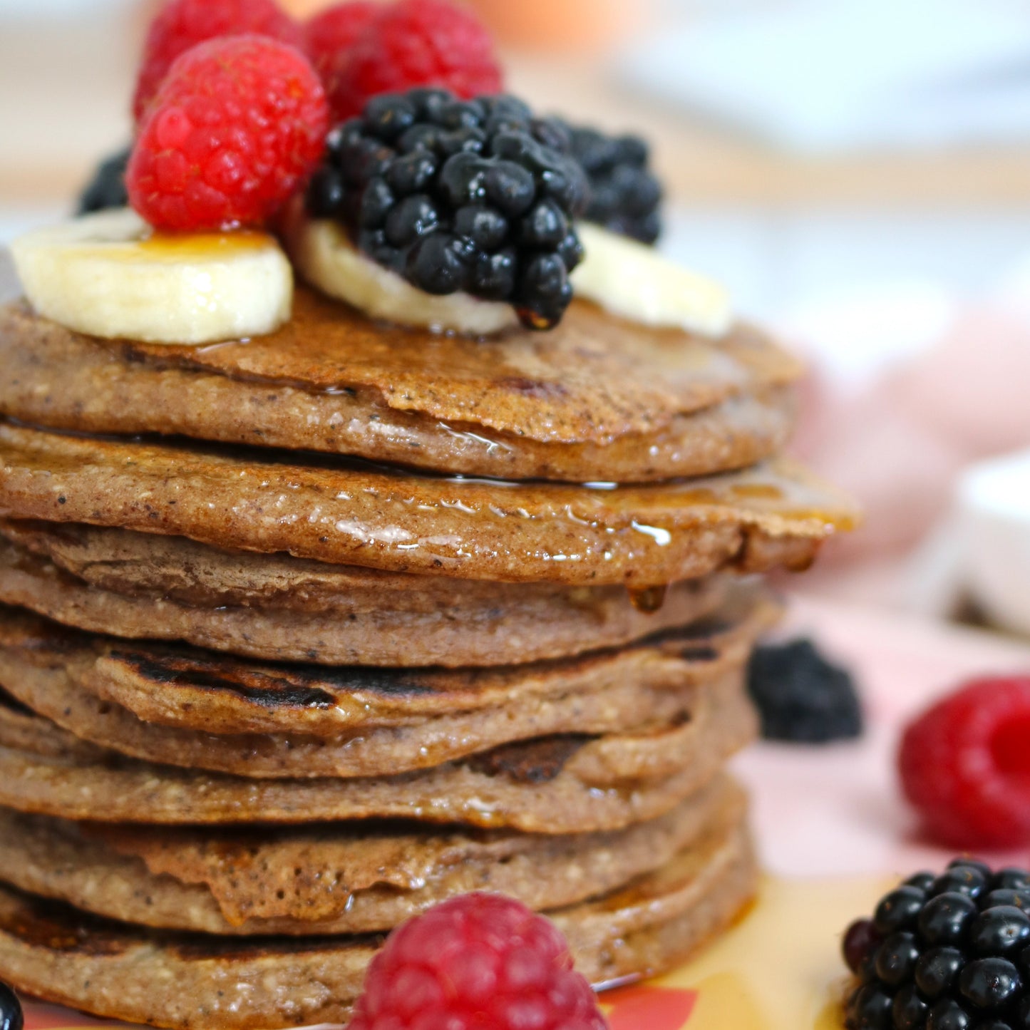 Chocolate Banana Pancakes